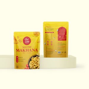 Lemon & Chilli Makhana – Yellow Pack | Organic Foxnuts (Lotus Seeds)