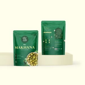 Mint Makhana – Organic Roasted Foxnuts (Lotus Seeds) Green Pack